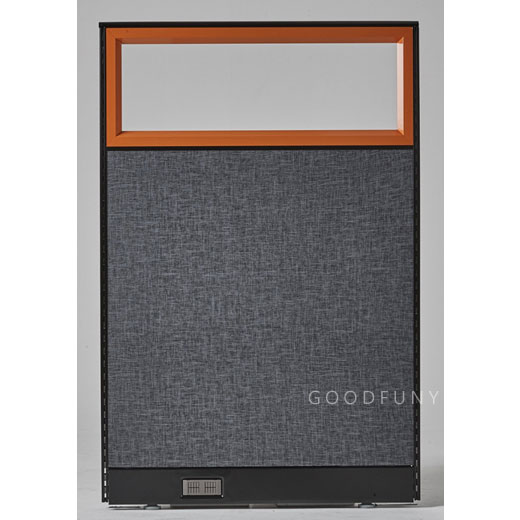 알미늄인조가죽(래자)파티션 (상단유리) H1500 (45T)