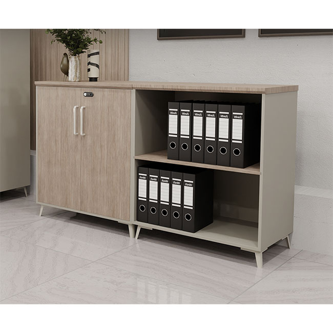 (OP)LMC-200 2단책장시리즈(화이트오크)