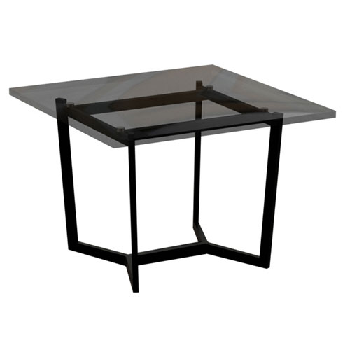 (OP)HL-209-1 유리전화대(블랙투명유리)