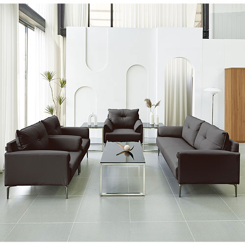 (PA)CV-커브소파/블랙[1인/3인]인조가죽