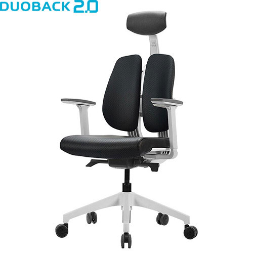 (정품) D-200W 듀오백 검정인조가죽의자(대)