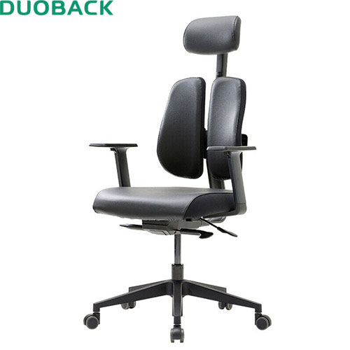 (정품) D2500G-DASL 듀오백 골드 검정인조가죽의자(대)