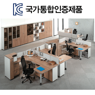 (멀티엣지)퍼즐L형책상(하부철재)