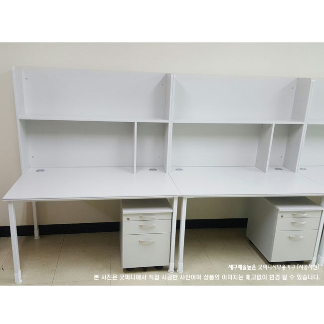 (주문제작)일자책상+상부책장셋트(연구실책상셋트)