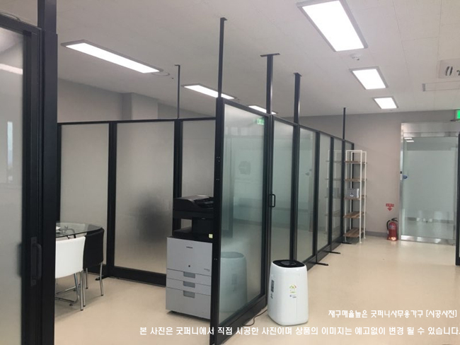 60T 알미늄강화유리파티션-(불투명/브론즈유리)(H1200/1500/1800/2000/2200)