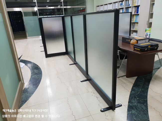 60T 알미늄강화유리파티션-(불투명/브론즈유리)(H1200/1500/1800/2000/2200)