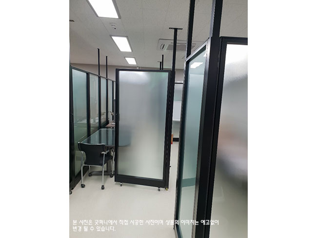 60T 알미늄강화유리파티션-(불투명/브론즈유리)(H1200/1500/1800/2000/2200)