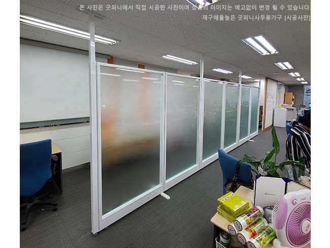 60T 알미늄강화유리파티션-(불투명/브론즈유리)(H1200/1500/1800/2000/2200)
