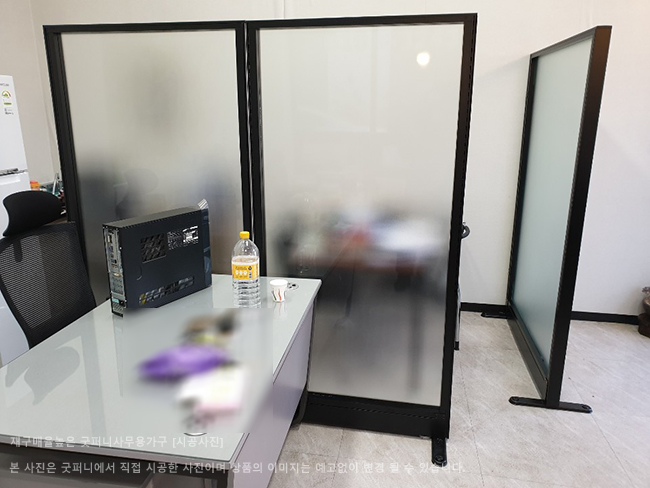 60T 알미늄강화유리파티션-(불투명/브론즈유리)(H1200/1500/1800/2000/2200)
