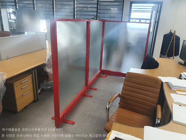60T 알미늄강화유리파티션-(불투명/브론즈유리)(H1200/1500/1800/2000/2200)