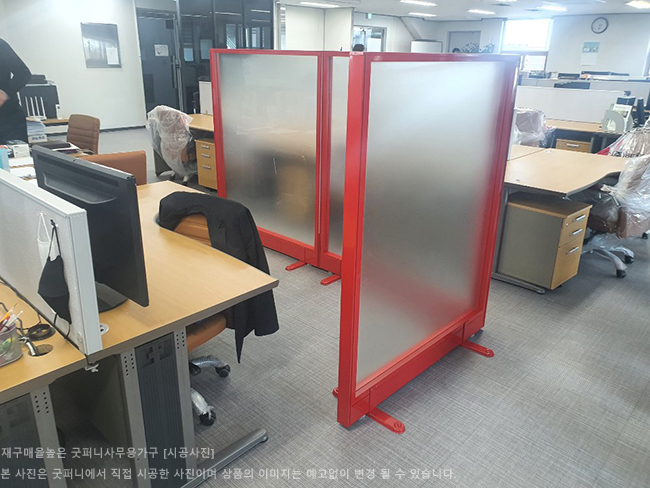 60T 알미늄강화유리파티션-(불투명/브론즈유리)(H1200/1500/1800/2000/2200)