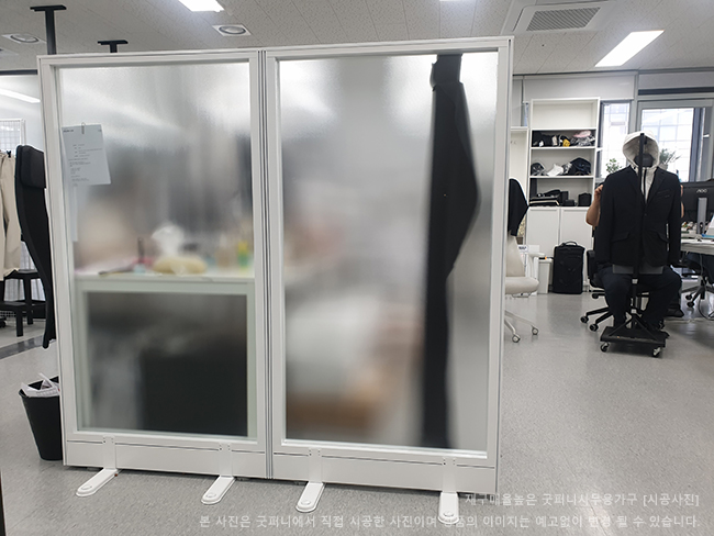 60T 알미늄강화유리파티션-(불투명/브론즈유리)(H1200/1500/1800/2000/2200)