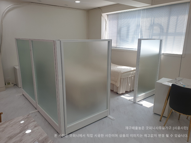 60T 알미늄강화유리파티션-(불투명/브론즈유리)(H1200/1500/1800/2000/2200)