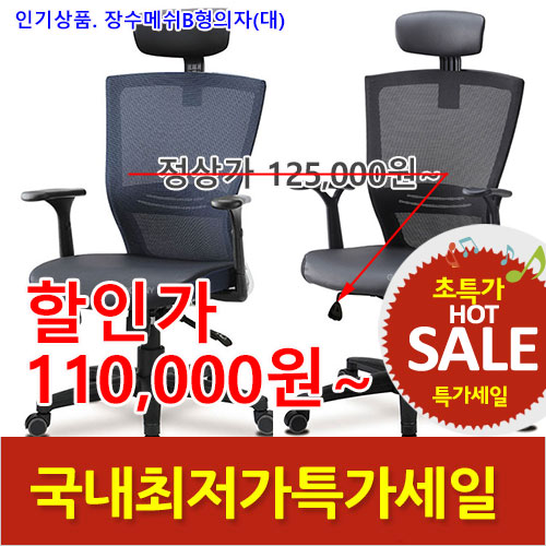 2026년05월22일까지(전화주문만가능)장수메쉬B형의자(대)